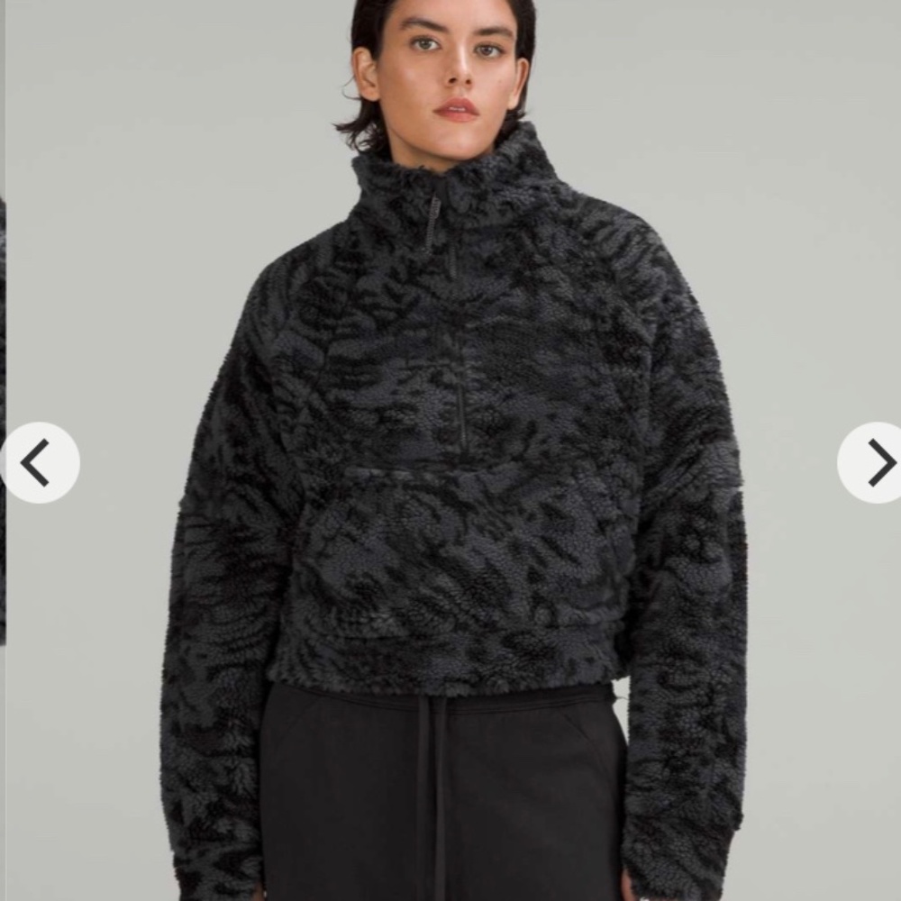 Lululemon Scuba Oversized Fleece Funnel Neck *Jacquard Liquidize Camo Jacquard D
